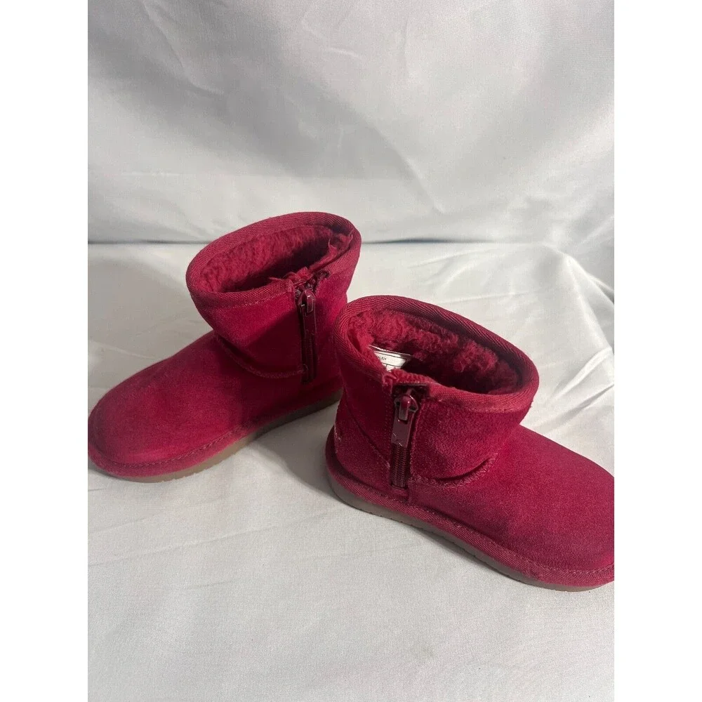 Koolaburra by Ugg Raspberry Pink Pull On Boots Snow Winter Toddler Girl 7 S19